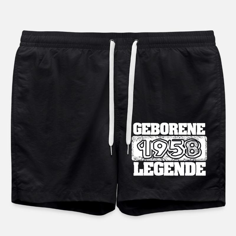 Birthday 1958 - Swim Trunks - black