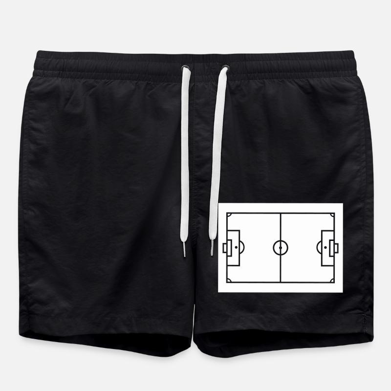 Terrain de football - Short de bain - noir