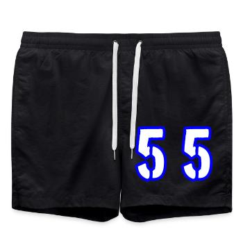 55 Symbole numérique - Short de bain - noir - Devant - AI Model Male 185 light (185cm)