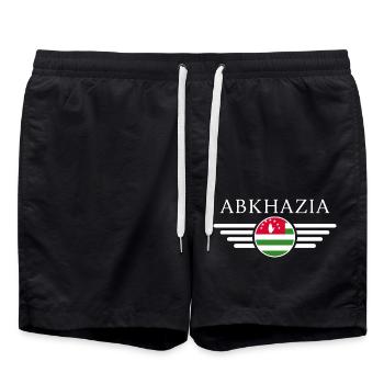 I Love Abkhazia, Elegance Style Design T-Shirt - Swim Trunks - black - Front - AI Model Male 185 light (185cm)