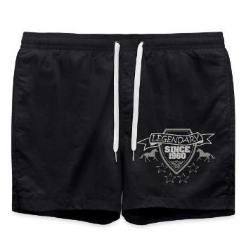 1960 - Swim Trunks - black - Front - AI Model Male 185 light (185cm)