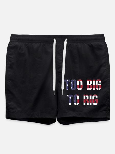 TOO BIG TO RIG 2024 - Swim Trunks - black