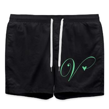 Monogramme V Vigne Coeur - Short de bain - noir - Devant - AI Model Male 185 light (185cm)