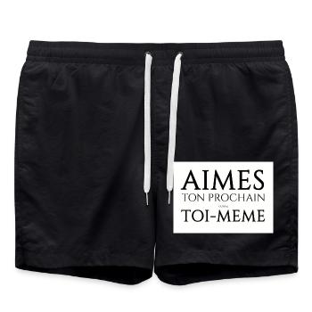 aimes 300 - Short de bain - noir - Devant - AI Model Male 185 light (185cm)