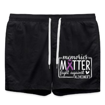 Memories Matter Lutte contre la maladie d’Alzheimer - Short de bain - noir - Devant - AI Model Male 185 light (185cm)