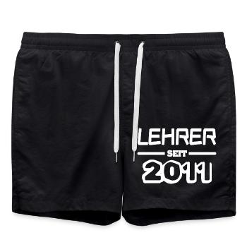Lehrerin 2011 - Badeshorts - Schwarz - Vorne - AI Model Male 185 light (185cm)