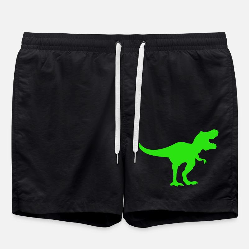 Dinosaurier T-rex - Badeshorts - Schwarz