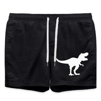 Dinosaur Trex - Swim Trunks - black - Front - AI Model Male 185 light (185cm)