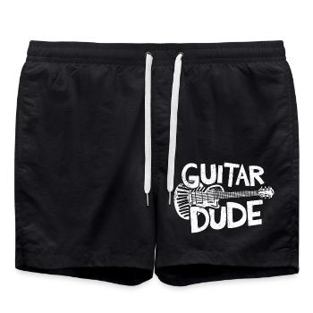 Music Design - Guitar Dude for Guitarists - Swim Trunks - black - Front - AI Model Male 185 light (185cm)