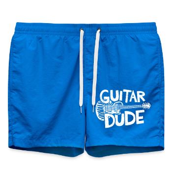 Musikdesign - Guitar Dude für Gitarristen - Badeshorts - Cobalt blue - Vorne