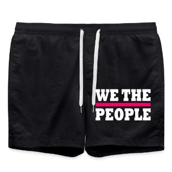 we the people - Short de bain - noir - Devant - AI Model Male 185 light (185cm)