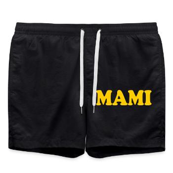 Mami - Badeshorts - Schwarz - Vorne - AI Model Male 185 light (185cm)