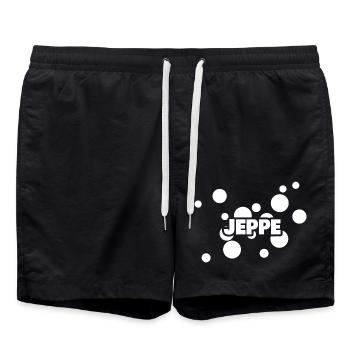 Prénom Jeppe - Short de bain - noir - Devant - AI Model Male 185 light (185cm)