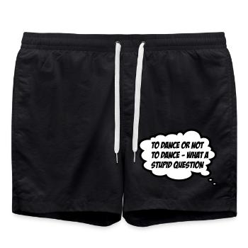 dance - Swim Trunks - black - Front - AI Model Male 185 light (185cm)