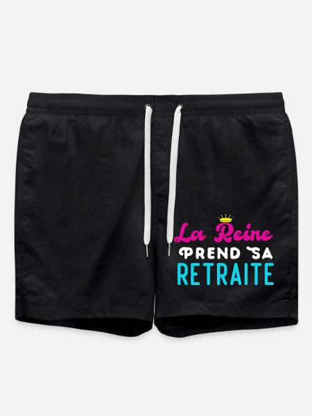 The Queen retires - Swim Trunks - black
