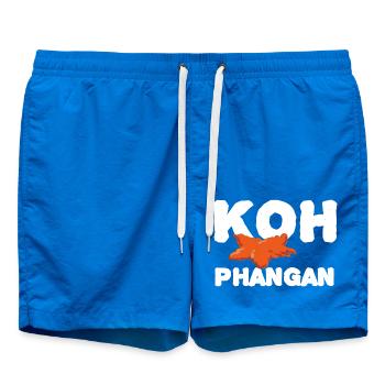 Koh Phangan Text - Swim Trunks - cobalt blue - Front