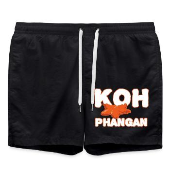 Koh Phangan - Swim Trunks - black - Front - AI Model Male 185 light (185cm)