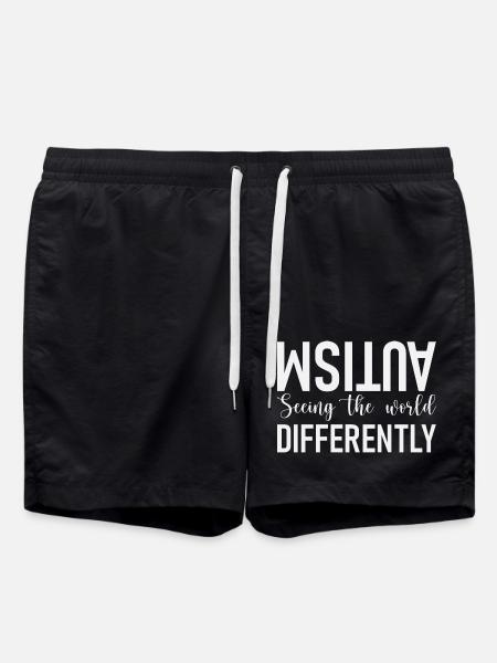 Autism Autistic - Swim Trunks - black