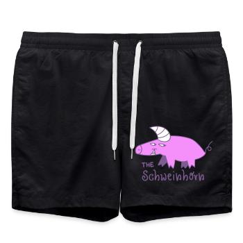 The Schweinhorn - Badeshorts - Schwarz - Vorne - AI Model Male 185 light (185cm)