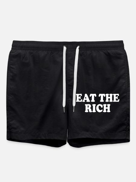 Eat the rich - Badeshorts - Schwarz