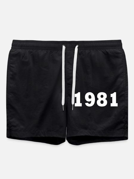 1981 - Badeshorts - Schwarz