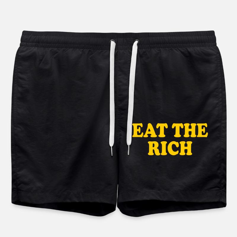 Eat the rich - Short de bain - noir