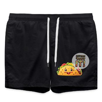 Let's taco 'bout it - Short de bain - noir - Devant - AI Model Male 185 light (185cm)