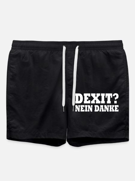 Dexit no thanks - Swim Trunks - black