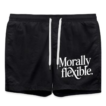 Morally Flexible 14 - Badeshorts - Schwarz - Vorne - AI Model Male 185 light (185cm)