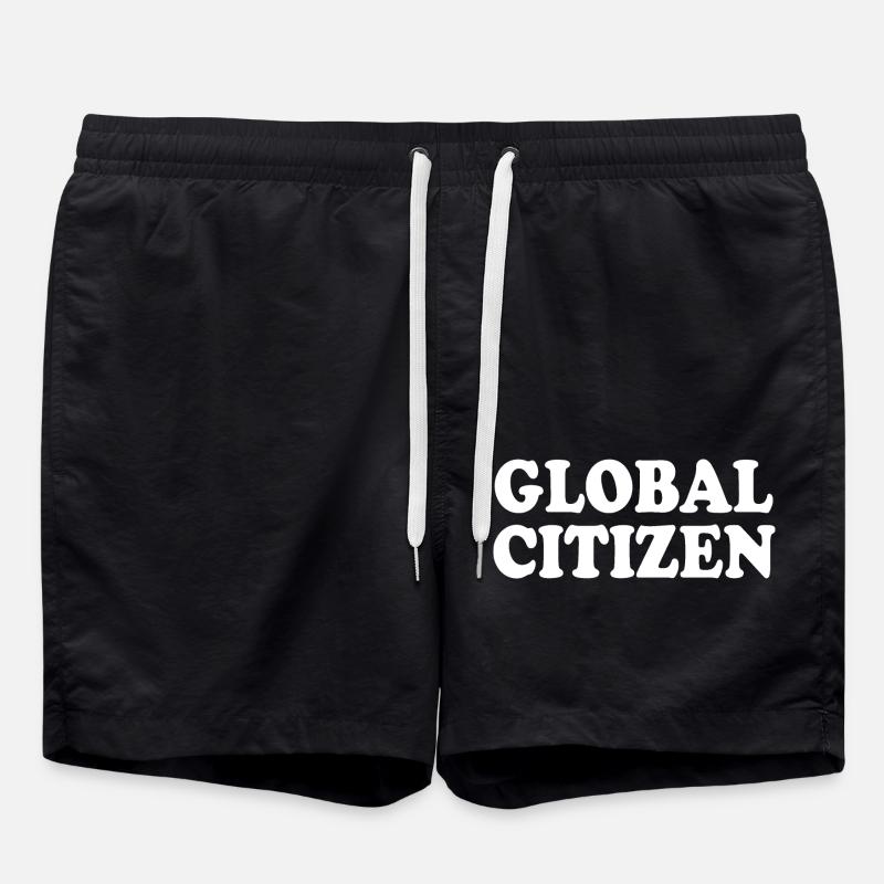 global citizen - Swim Trunks - black