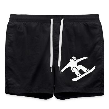 Snowboarders - Short de bain - noir - Devant - AI Model Male 185 light (185cm)