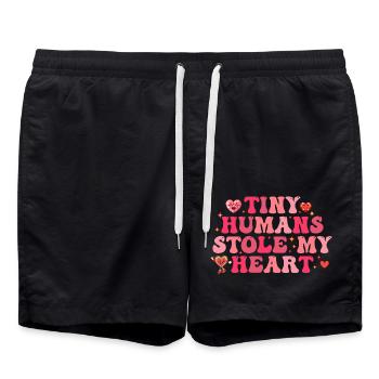 Tiny Humans Stole My Heart - NICU Nurse Women - Swim Trunks - black - Front - AI Model Male 185 light (185cm)