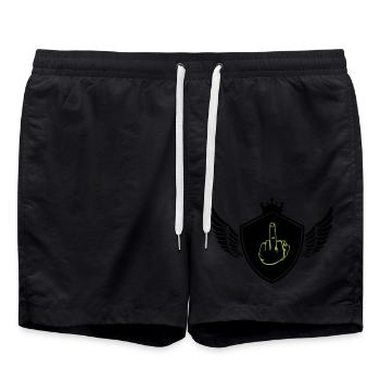 Armoiries, majeur - Short de bain - noir - Devant - AI Model Male 185 light (185cm)