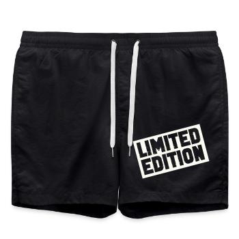 limited edition 1 - Badeshorts - Schwarz - Vorne - AI Model Male 185 light (185cm)