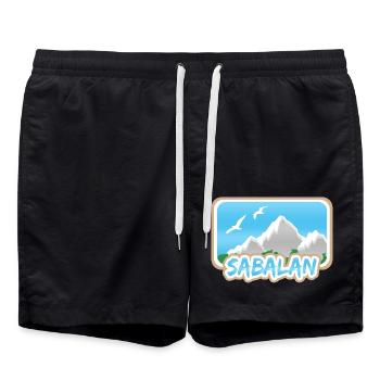 Sabalan Sabalan - Short de bain - noir - Devant - AI Model Male 185 light (185cm)