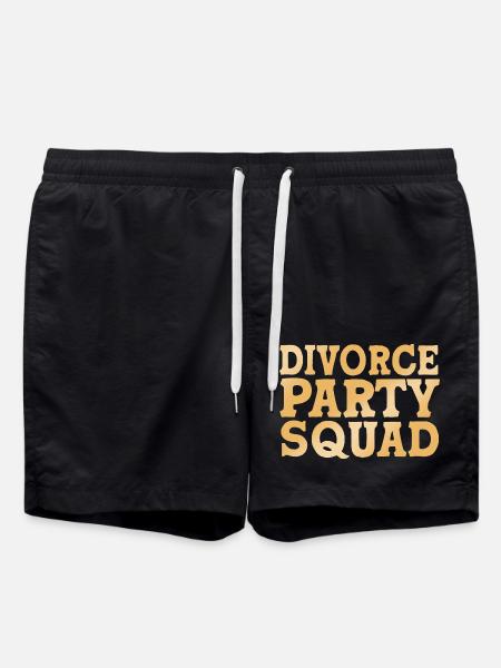 Scheidung - Badeshorts - Schwarz