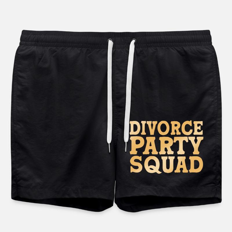 Scheidung - Badeshorts - Schwarz