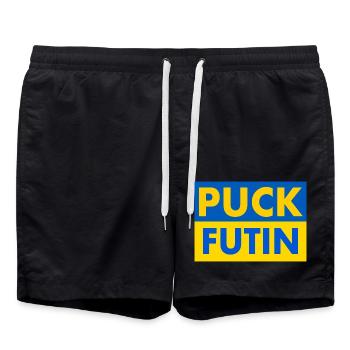 Puck futin - Swim Trunks - black - Front - AI Model Male 185 light (185cm)