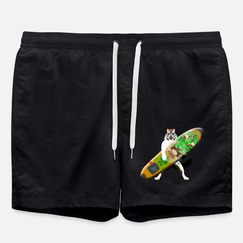 Kitesurfing 7 - Swim Trunks - black