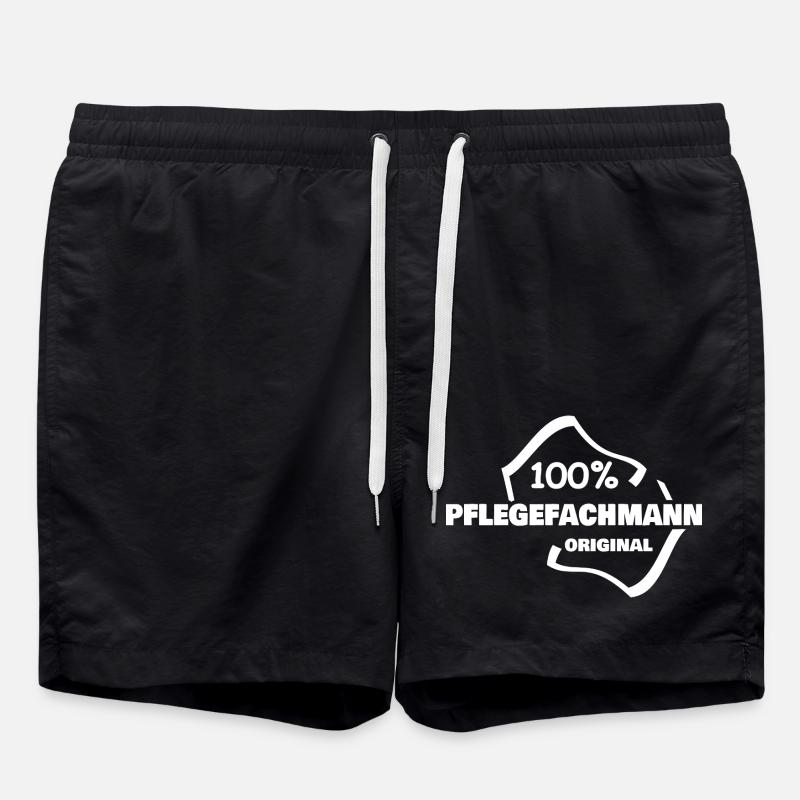 Beruf Pflegefachmann - Badeshorts - Schwarz