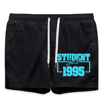 seit 1995 - Badeshorts - Schwarz - Vorne - AI Model Male 185 light (185cm)
