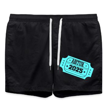 Timbre Abitur 2025 - Short de bain - noir - Devant - AI Model Male 185 light (185cm)