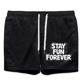 BLEIBEN SIE FÜR IMMER SPASS - Badeshorts - Schwarz - Vorne - AI Model Male 185 light (185cm)