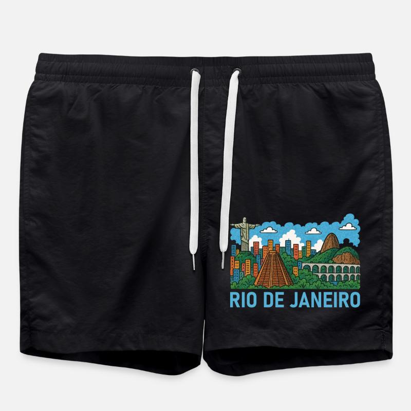 Rio de Janeiro, Brésil - Short de bain - noir