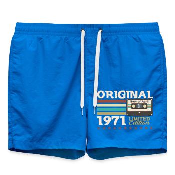 Cassette 55ème Anniversaire Légende Avril Vintage 71 - Short de bain - cobalt blue - Devant