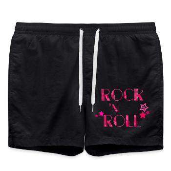ROCK 'N ROLL - Badeshorts - Schwarz - Vorne - AI Model Male 185 light (185cm)