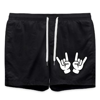 Icône de main Partie - Short de bain - noir - Devant - AI Model Male 185 light (185cm)