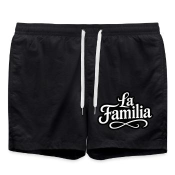 Tatouage La Familia - Short de bain - noir - Devant - AI Model Male 185 light (185cm)