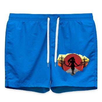 Cable Girl - Swim Trunks - cobalt blue - Front