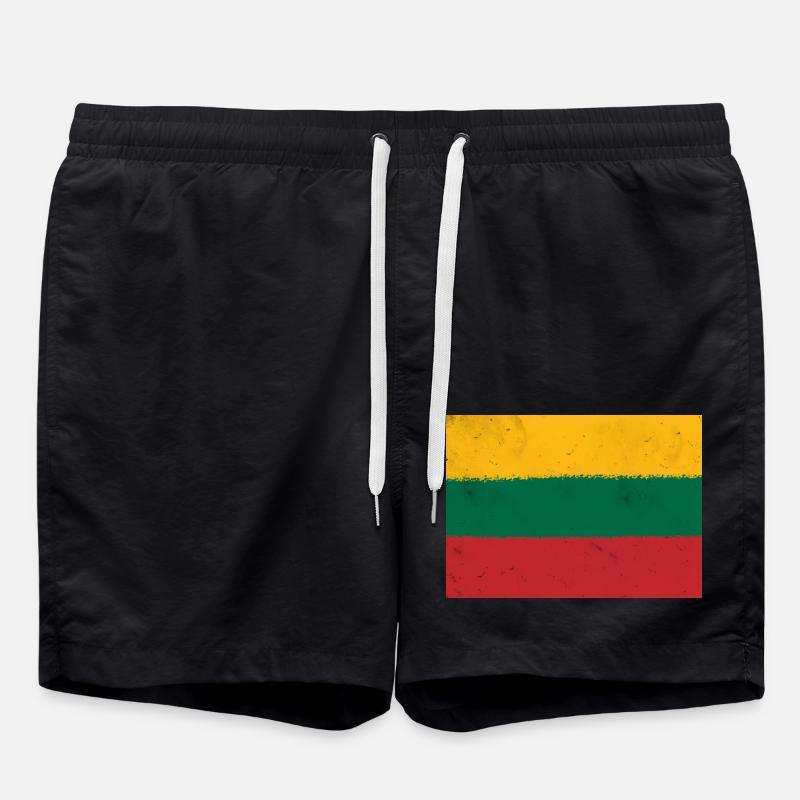 Drapeau de la Lituanie - Short de bain - noir